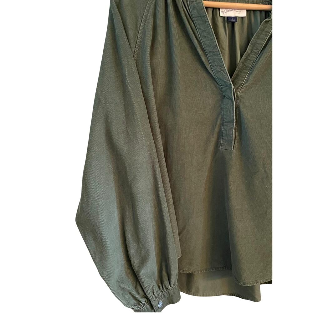 Universal Thread Olive Green Corduroy Relaxed Boho Top Size‎ Large - Picture 3 of 8